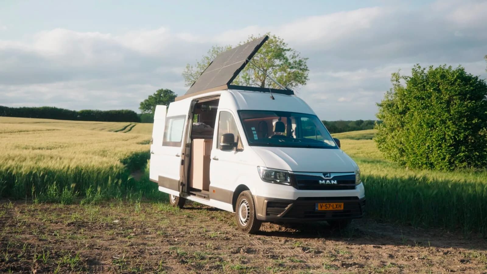 The Project Balance van parked in an open field